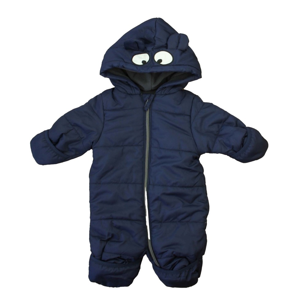 Wippette Kids Boys Navy Snowsuit size: 0-3 Months